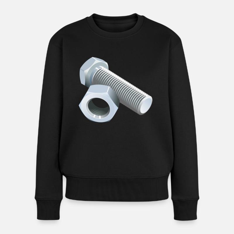 vis - Pull Premium bio Femme - noir