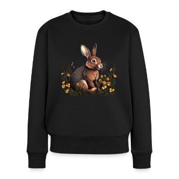 Lapin Lapin - Pull Premium bio Femme - noir - Devant - Julia (174cm)