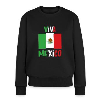 Viva Mexico - Pull Premium bio Femme - noir - Devant - Julia (174cm)