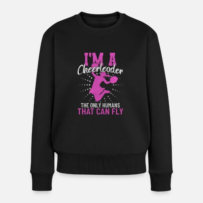 Cheerleader - Frauen Premium Bio Pullover - Schwarz