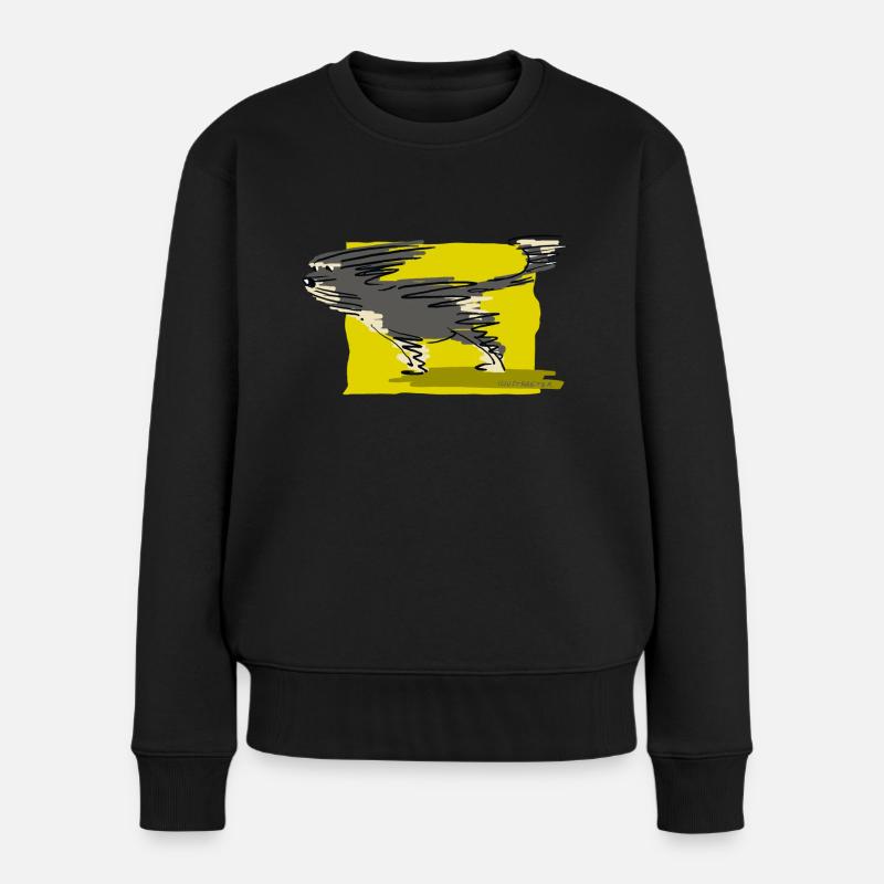 Gegenwind - Frauen Premium Bio Pullover - Schwarz