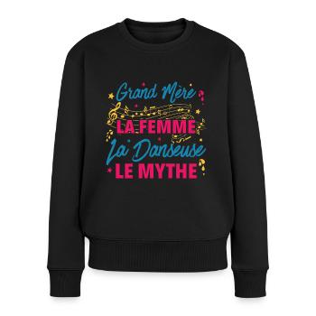 grand mère la femme danseuse le mythe la légende - Pull Premium bio Femme - noir - Devant - Julia (174cm)