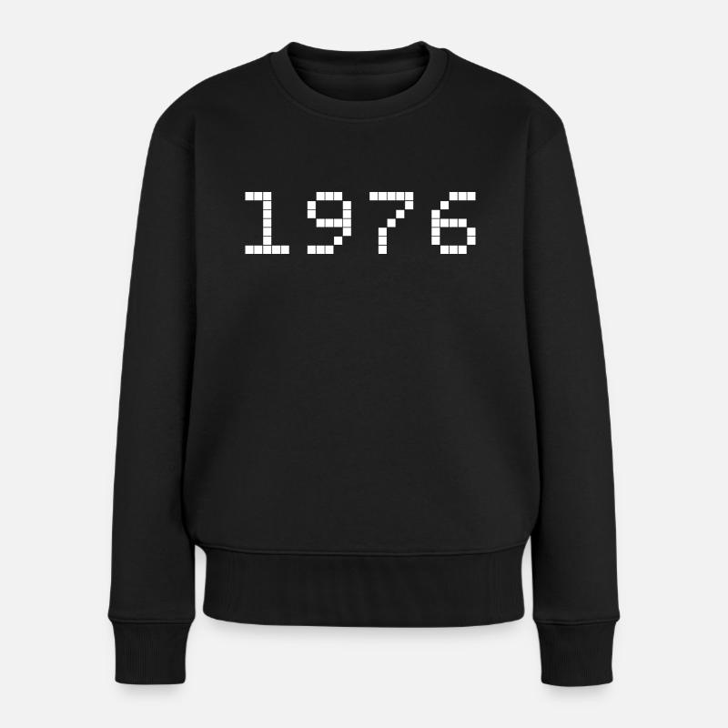 1976 Année de naissance - Pull Premium bio Femme - noir