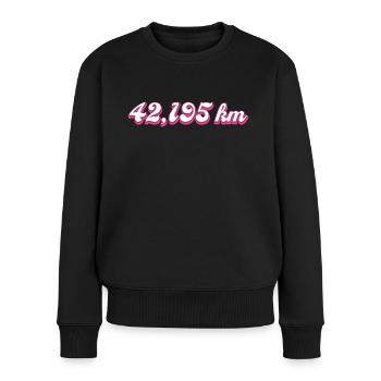 Marathon Marathon Runner Route Kilometers Gift - Women's Premium Organic Jumper - black - Front - Julia (174cm)