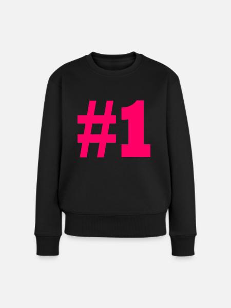 #1 - Frauen Premium Bio Pullover - Schwarz