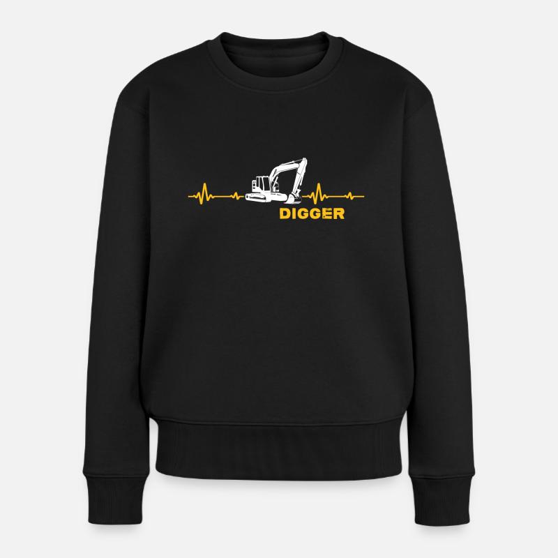 Conducteur de pelle godet de pelle « Digger » - Pull Premium bio Femme - noir