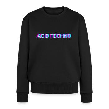 Acid Techno Rave Festival Electro Music Raver - Pull Premium bio Femme - noir - Devant - Julia (174cm)