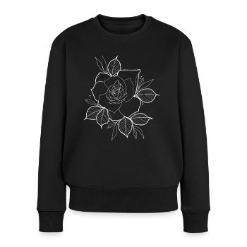 R O S E - Women's Premium Organic Jumper - black - Front - Julia (174cm)