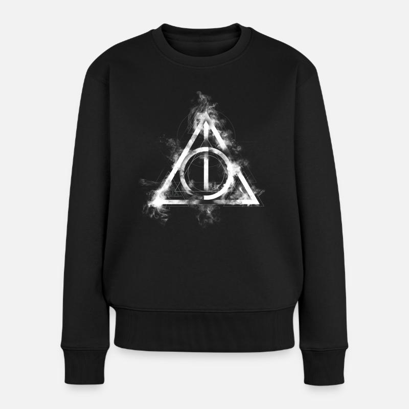 Harry Potter Die Heiligtümer des Todes Symbol - Frauen Premium Bio Pullover - Schwarz