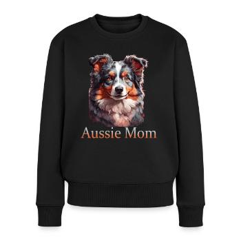 Aussie Mom - Women's Premium Organic Jumper - black - Front - Julia (174cm)