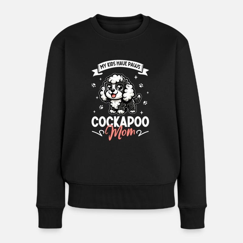 Cockapoo Mama - Frauen Premium Bio Pullover - Schwarz
