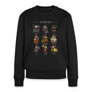 Old Norse Gods - Women's Premium Organic Jumper - black - Front - Julia (174cm)
