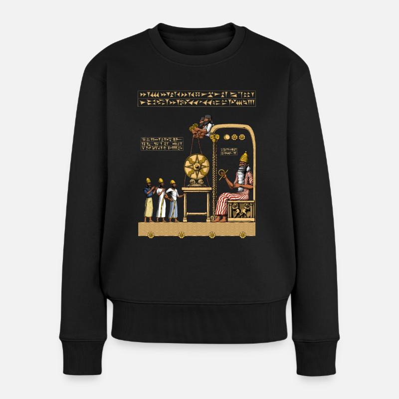 Anunnaki Tabletten - Frauen Premium Bio Pullover - Schwarz