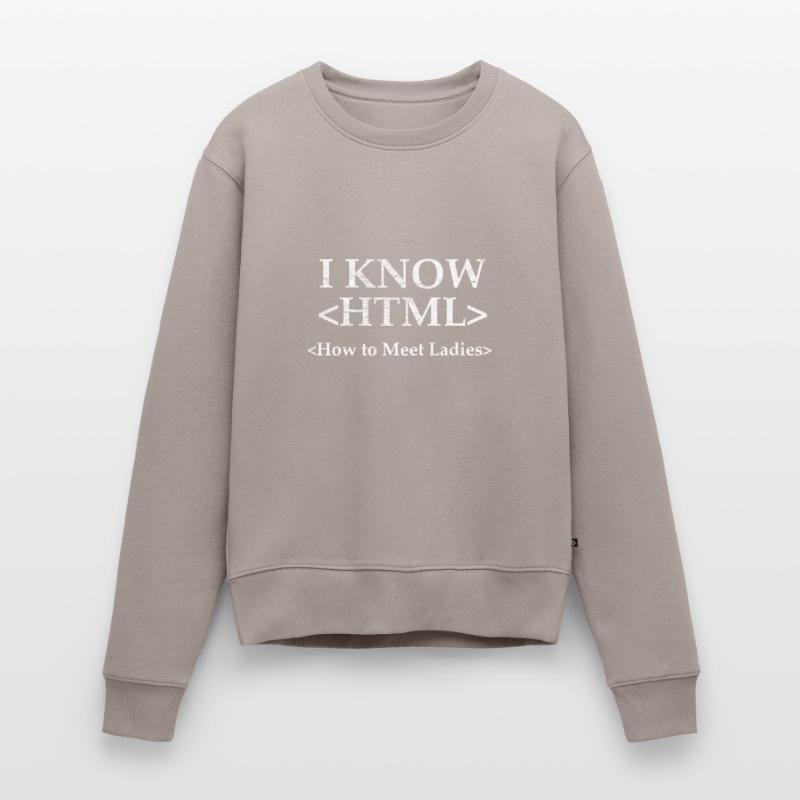 Code Encoding Coder Encoding Computer Scientist Women's Premium Organic Jumper