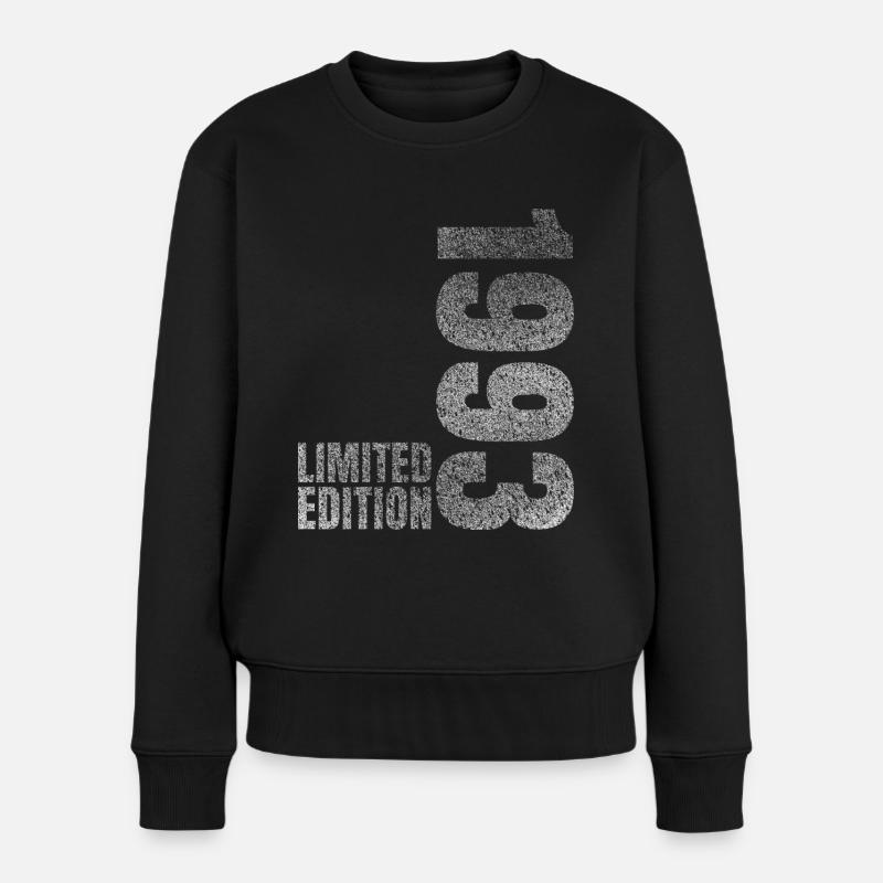 1993 Limited Edition Geschenk - Frauen Premium Bio Pullover - Schwarz