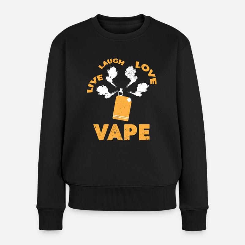 Vape E-Cigarette E-Shisha Cigarettes Fumer - Pull Premium bio Femme - noir