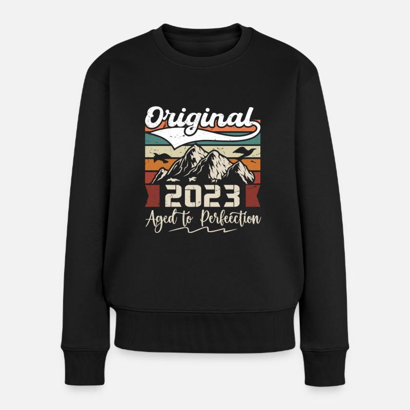 2023 - Geschenk geboren im Jahr 2023 - Frauen Premium Bio Pullover - Schwarz