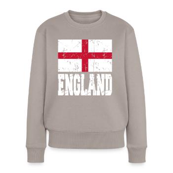 Angleterre - Pull Premium bio Femme - taupe - Devant - Julia (174cm)