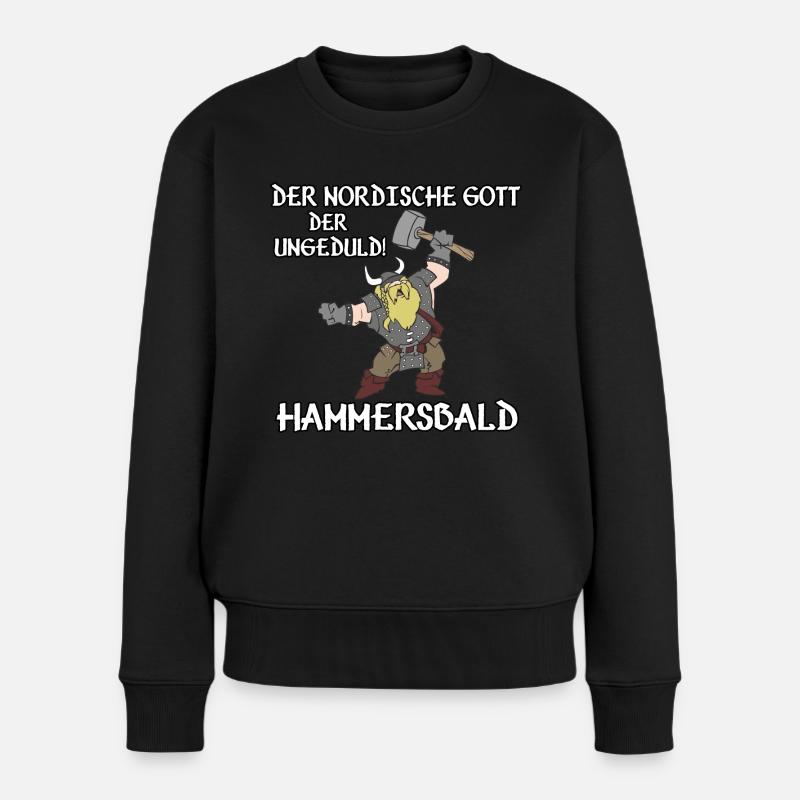 Hammersbald - Frauen Premium Bio Pullover - Schwarz