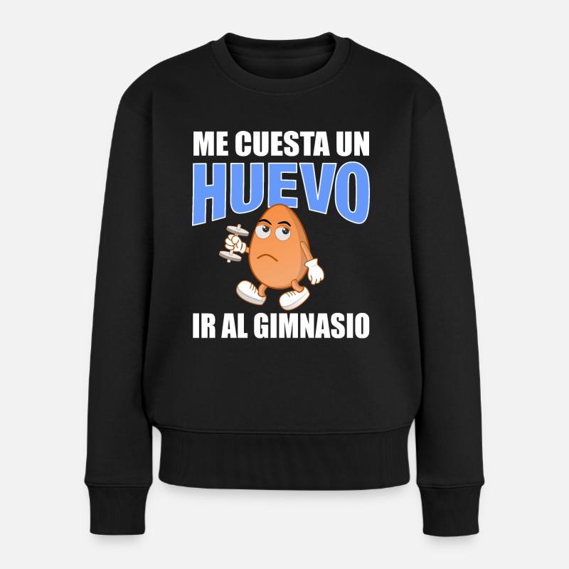 Cela me coûte cher d’aller à la salle de sport - Pull Premium bio Femme - noir