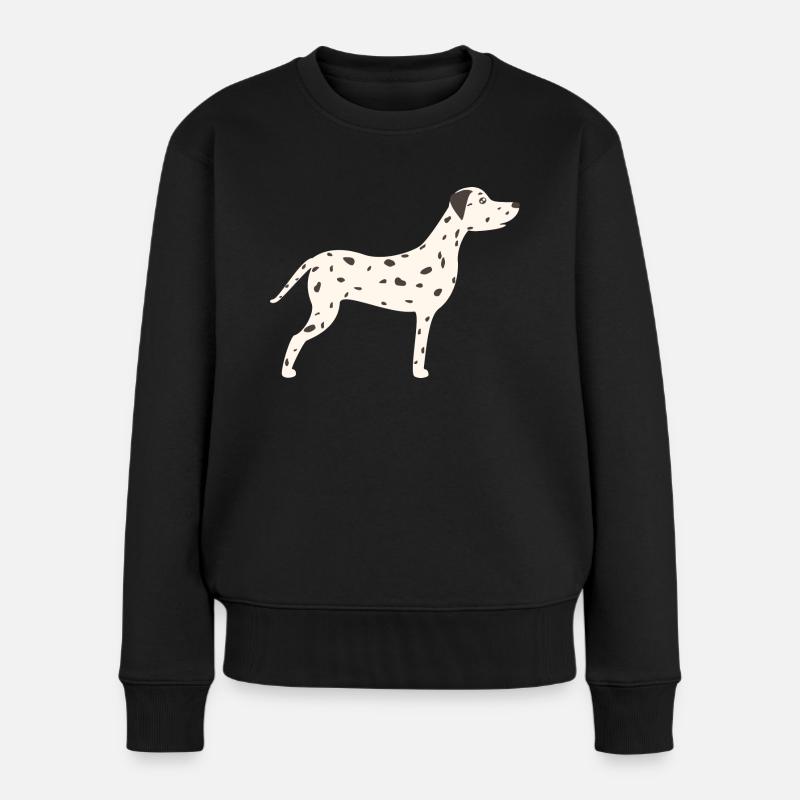 Dalmatiner - Frauen Premium Bio Pullover - Schwarz