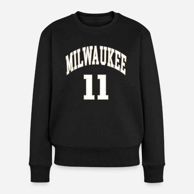 Milwaukee 11 - Frauen Premium Bio Pullover - Schwarz