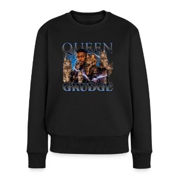 Star Trek Discovery Queen Grudge Katzen - Frauen Premium Bio Pullover - Schwarz - Vorne - Julia (174cm)