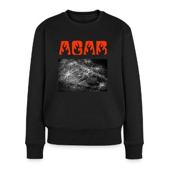 ACAB / Fick die Polizei (rot) - Frauen Premium Bio Pullover - Schwarz - Vorne - Julia (174cm)