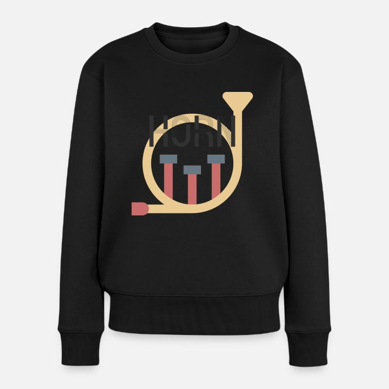 Horn - Pull Premium bio Femme - noir
