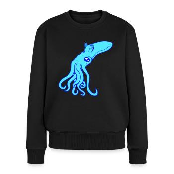 Oktopus Kraken Tintenfisch Kopffüßer Riesenkalmar - Frauen Premium Bio Pullover - Schwarz - Vorne - Julia (174cm)