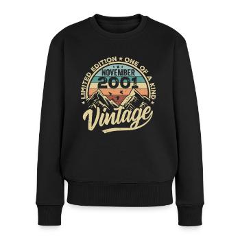 Legendary since November 2001 - Limited Edition 2001 - Women's Premium Organic Jumper - black - Front - Julia (174cm)