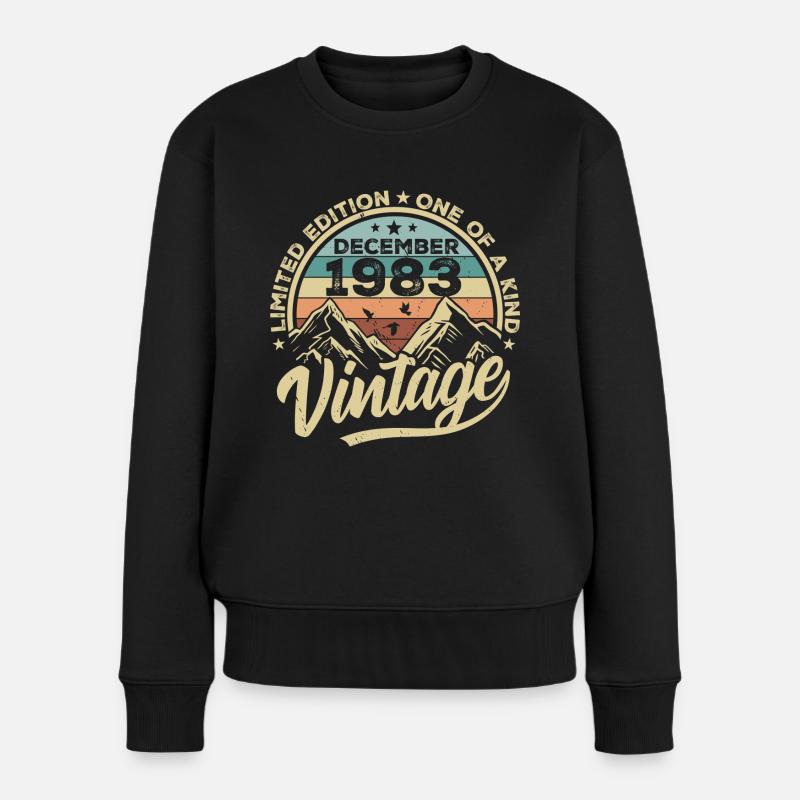 Original Dezember 1983 - 42. Geburtstag Geschenk - Frauen Premium Bio Pullover - Schwarz