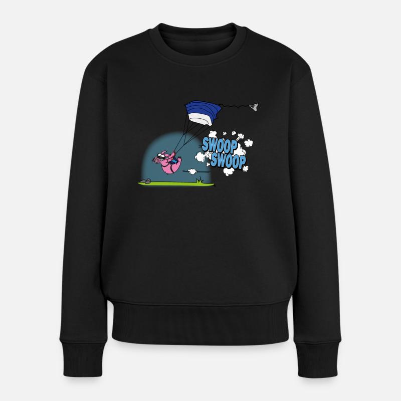 Aigles Poops - Pull Premium bio Femme - noir