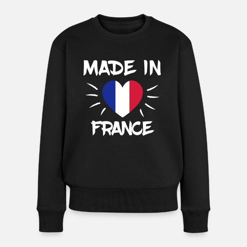 France - Pull Premium bio Femme - noir