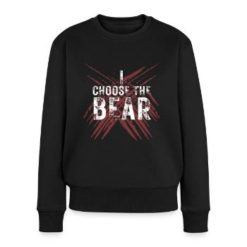 I Choose The Bear - Women's Premium Organic Jumper - black - Front - Julia (174cm)