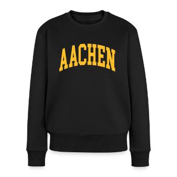 Aachen - Women's Premium Organic Jumper - black - Front - Julia (174cm)