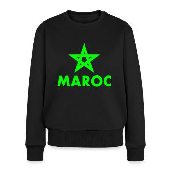 Maroc - Pull Premium bio Femme - noir - Devant - Julia (174cm)