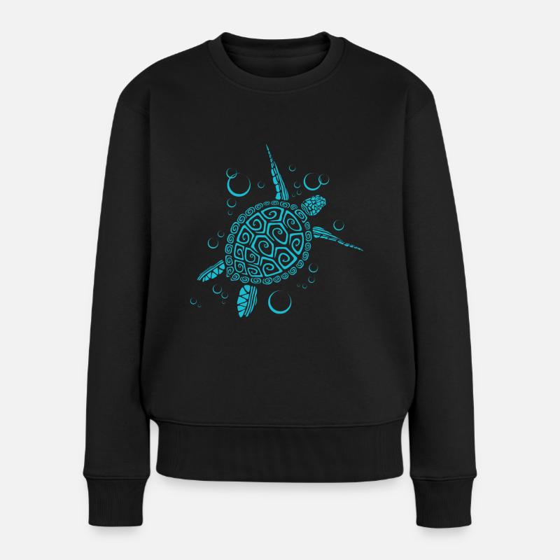Chère tortue - Pull Premium bio Femme - noir
