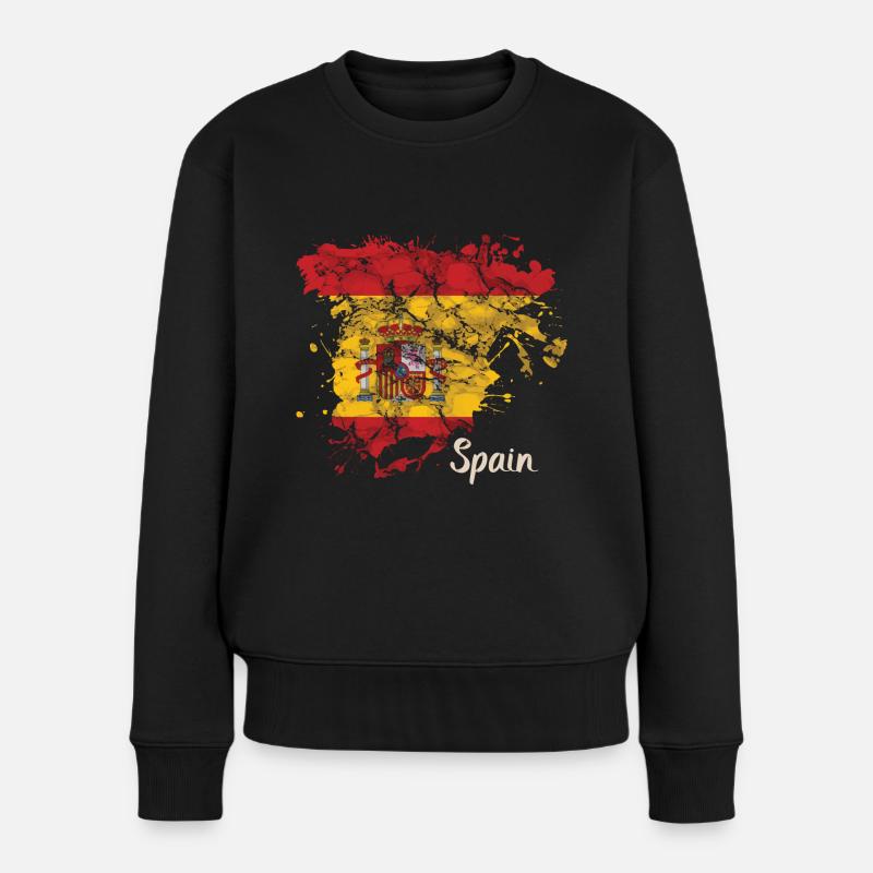 Spanien Urlaub Spanier - Frauen Premium Bio Pullover - Schwarz