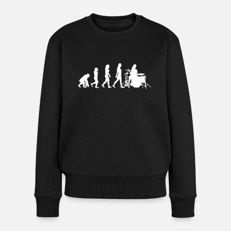 Drummer Evolution Drums Drummer - Women's Premium Organic Jumper - black
