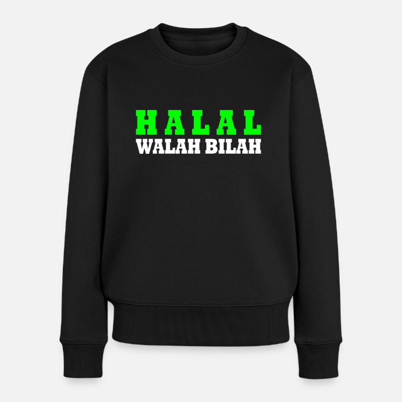 Halal - Pull Premium bio Femme - noir
