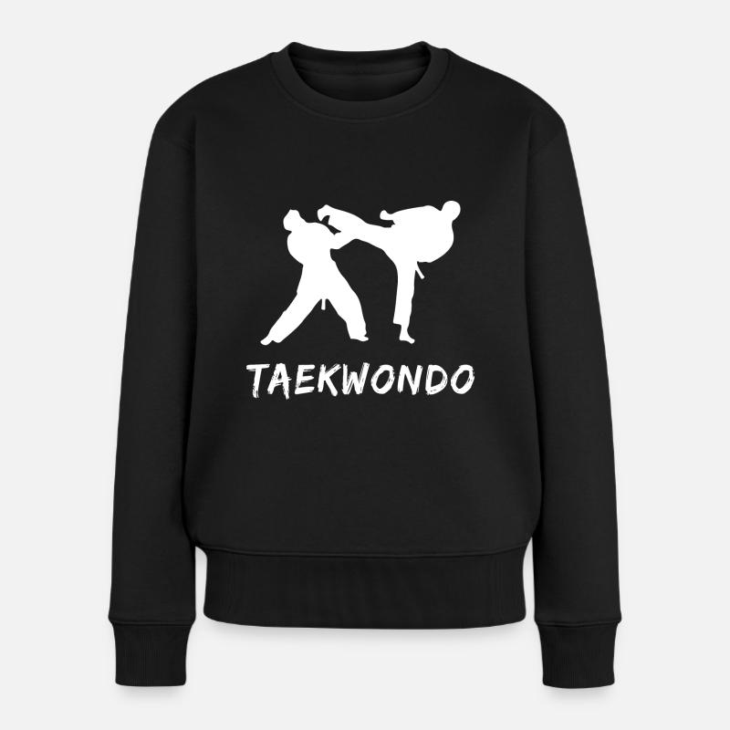 Taekwondo - Pull Premium bio Femme - noir