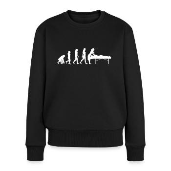 Physiotherapeutin - Frauen Premium Bio Pullover - Schwarz - Vorne - Julia (174cm)