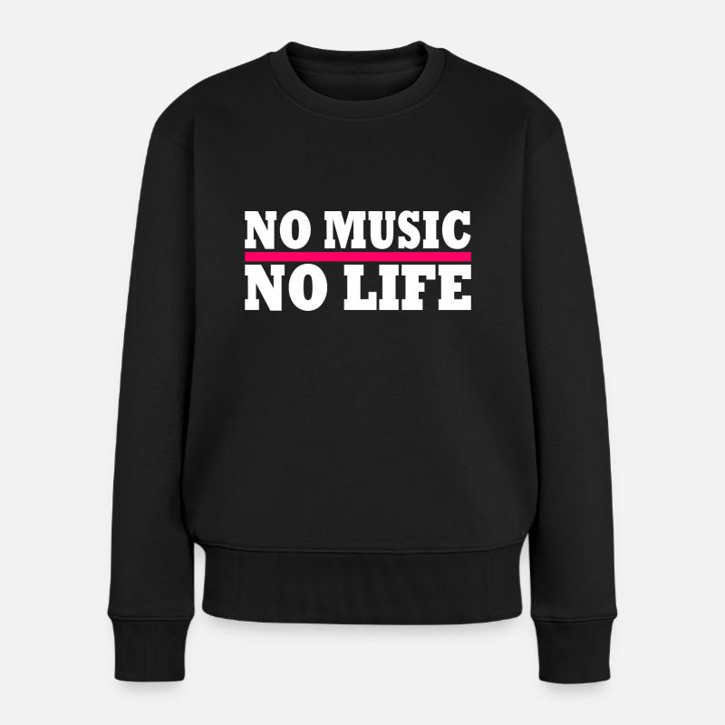 No music no life - Pull Premium bio Femme - noir