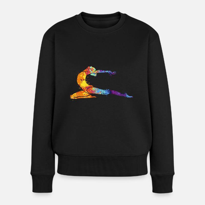 Turnerinnen - Frauen Premium Bio Pullover - Schwarz