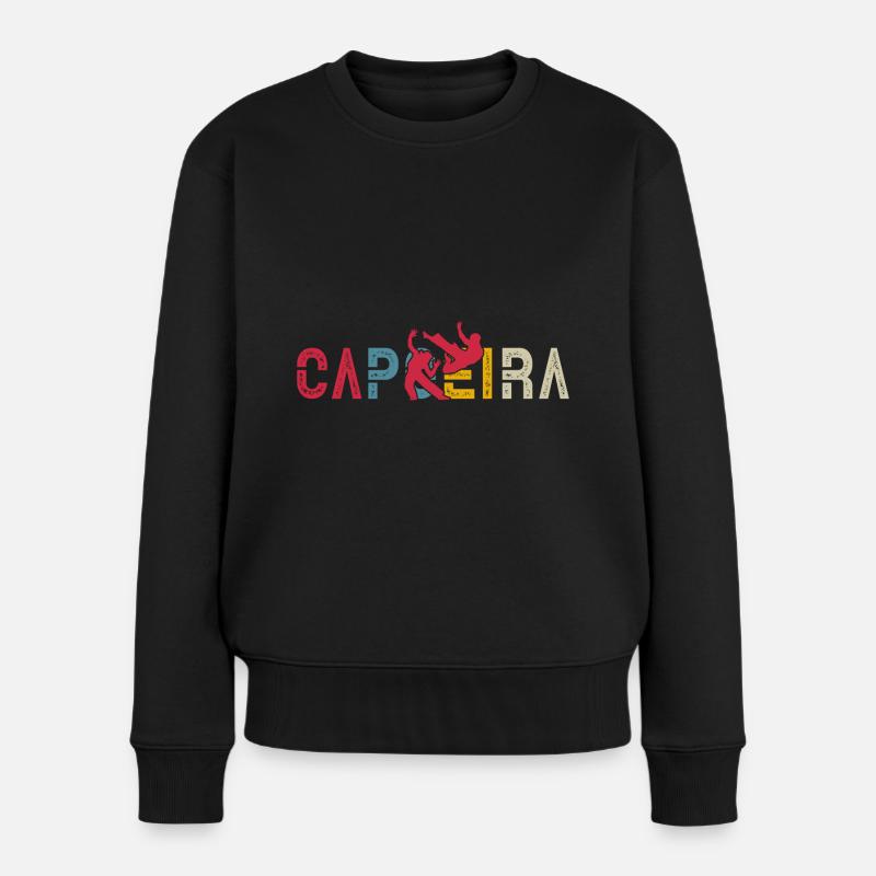 Capoeira - Pull Premium bio Femme - noir