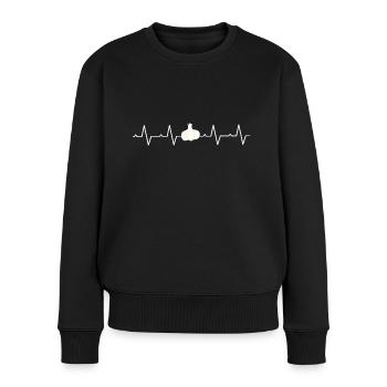 Cuisine gousse d’ail gousse d’ail cuisine grillade - Pull Premium bio Femme - noir - Devant - Julia (174cm)