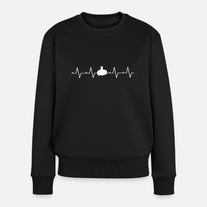 Cuisine gousse d’ail gousse d’ail cuisine grillade - Pull Premium bio Femme - noir