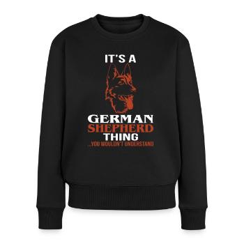 German shepherd dog - Women's Premium Organic Jumper - black - Front - Julia (174cm)