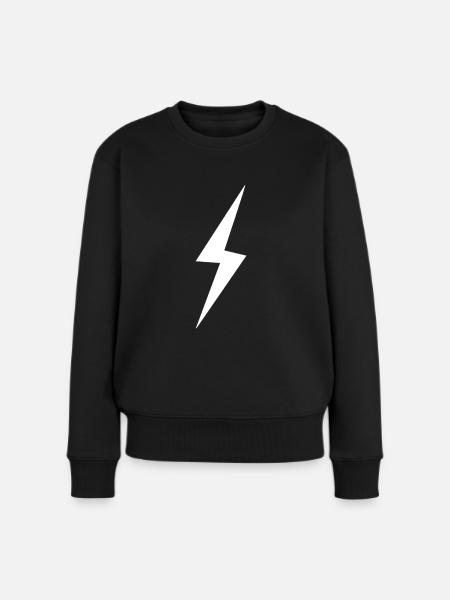 lightning - Women's Premium Organic Jumper - black